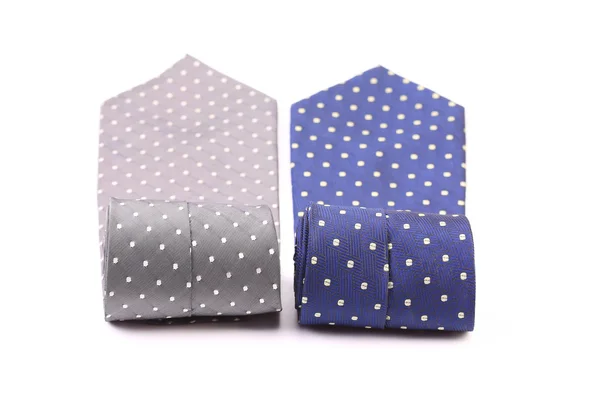 Polka dot neckties. Close up. — Stock Photo, Image