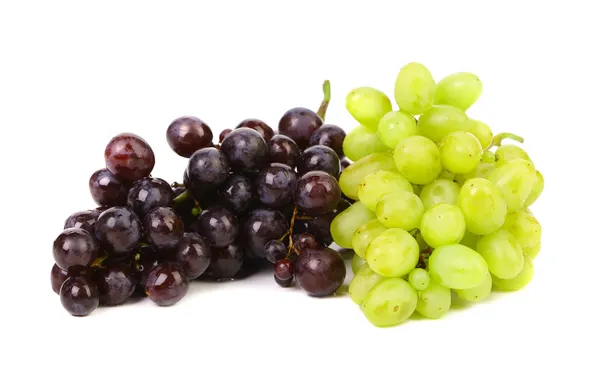 Black and green ripe grapes. — Stock Photo, Image