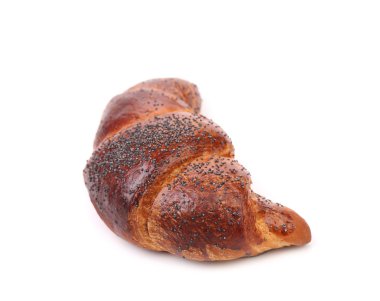 poppy ile iştah açıcı kruvasan.