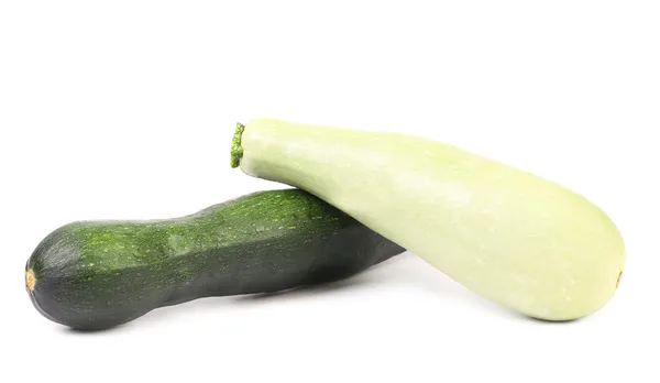 Two fresh courgettes — Stock Photo, Image