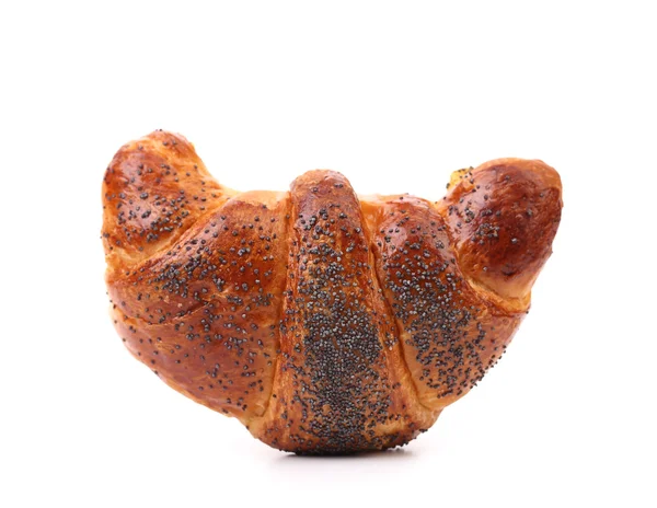 Croissant apetitoso com papoula . — Fotografia de Stock