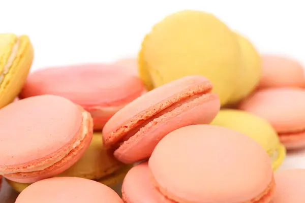 Arka plan çeşitli çeşitli macaron kek. — Stok fotoğraf