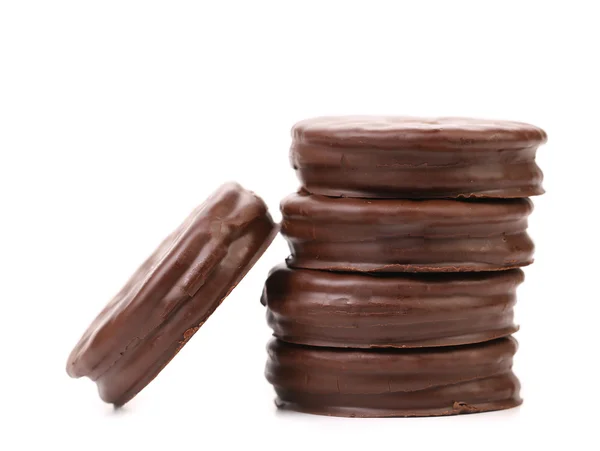 Pila de bocadillo de galletas con chocolate . — Foto de Stock