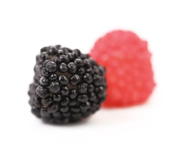 两个 marmelades 黑莓和覆盆子 — 图库照片