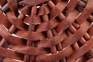 willow wickerwork parçası. yakın çekim.