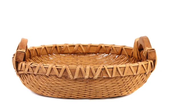 Empty wicker basket — Stock Photo, Image