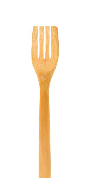 Fork made of wood — Stock Photo, Image