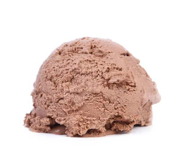 Cucharada de helado de chocolate — Foto de Stock