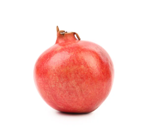 Red pomegranate isolated over white — Stock Photo, Image