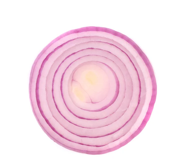 Sliced red onion on white background — Stock Photo, Image