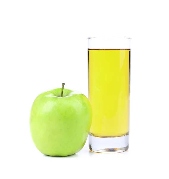 Manzana verde y jugo . — Foto de Stock