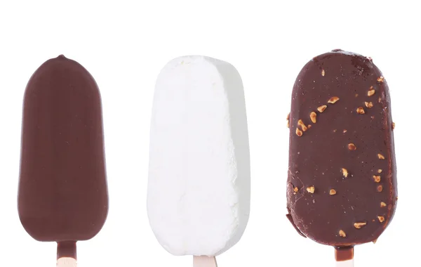 Три разных мороженых . — стоковое фото