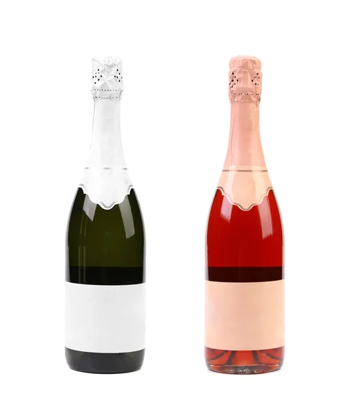 Deux bouteilles de champagne différentes . — Photo