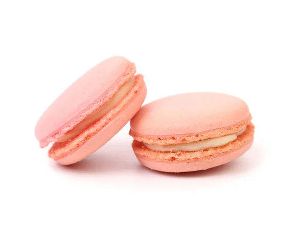 Due torte di macaron rosa . — Foto Stock