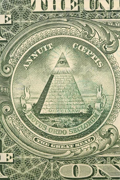 Great Seal of the U.S. from back dollar bill. — Stock Photo, Image