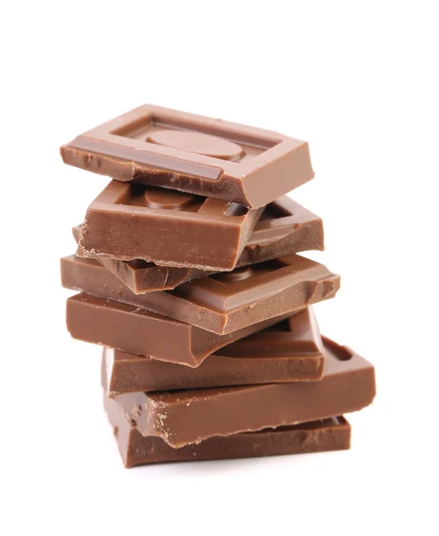 Close up of chocolate pieces — Stock Photo, Image