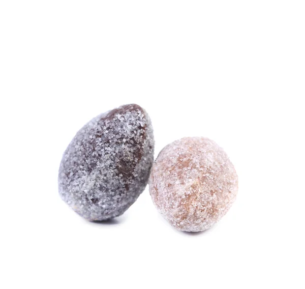チョコレートの石の粉砂糖. — ストック写真