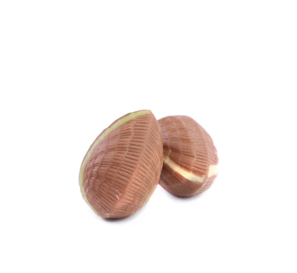 Brown chocolate seashell. — Stock Photo, Image