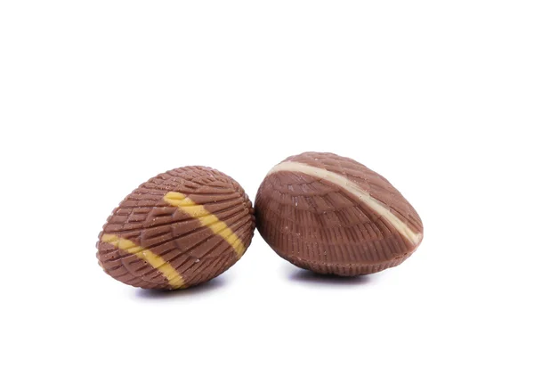 Dark chocolate seashell. — Stock Photo, Image