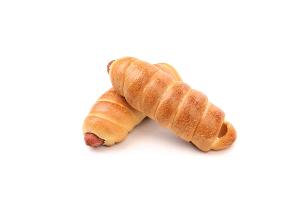 Roll pastry sausage. — Stock Photo, Image