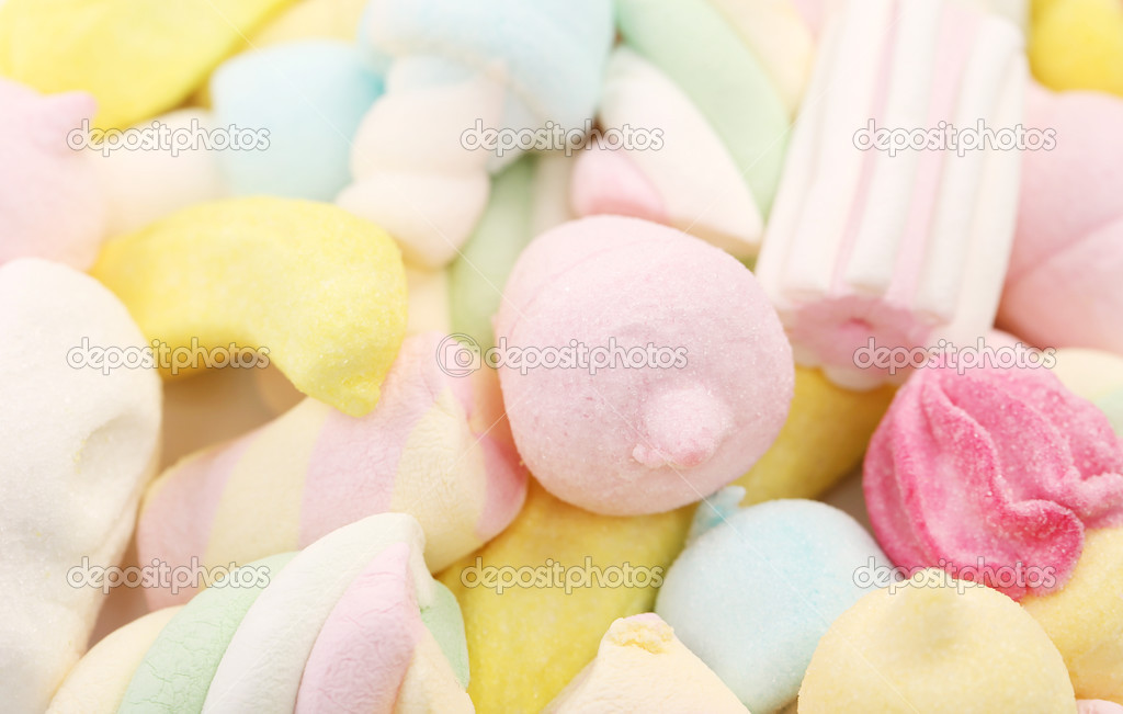 Background of marshmallows candy — Stock Photo © indigolotos 31248477