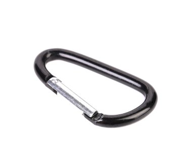 siyah metal alüminyum carabiner