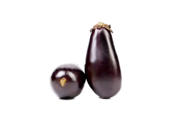 Two black eggplants. — Stock Photo, Image