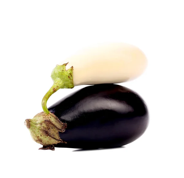 Black and white eggplants. — Stock Photo, Image