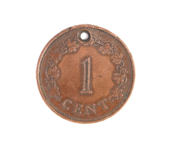 Malta monet one cent. — Stock Photo, Image