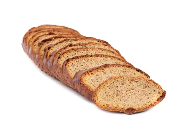 Шматочки коричневого хліба . — стокове фото
