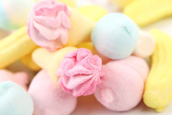 Achtergrond van marshmallows snoep. Close-up. — Stockfoto
