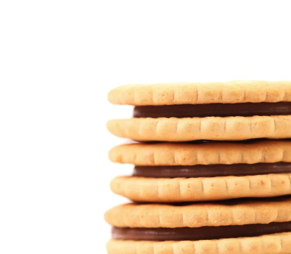 Stapel van gevulde cookies — Stockfoto