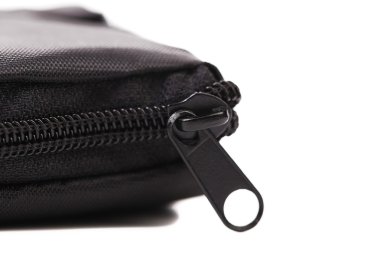 davanın plastik siyah fermuar.