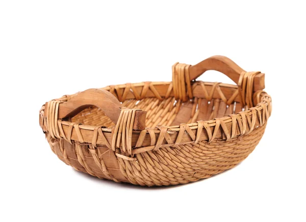 Vintage weave wicker basket — Stock Photo, Image