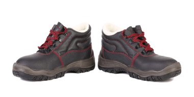 Kırmızı dantel ile Man's boots siyah.