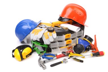 çeşitli araçlar ile plastik workbox.