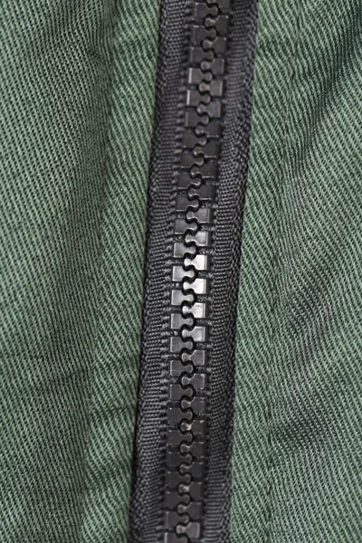 Close up of plastic zipper. — Stock Photo, Image