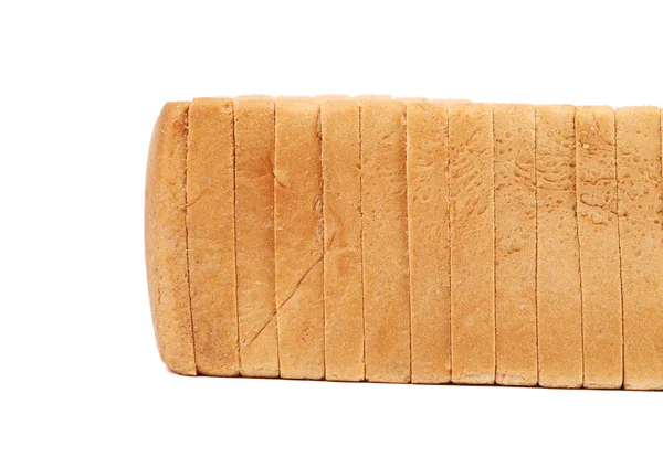 Pane bianco affettato . — Foto Stock