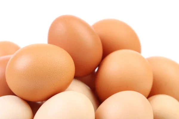 Brown and white eggs — Stock Photo, Image