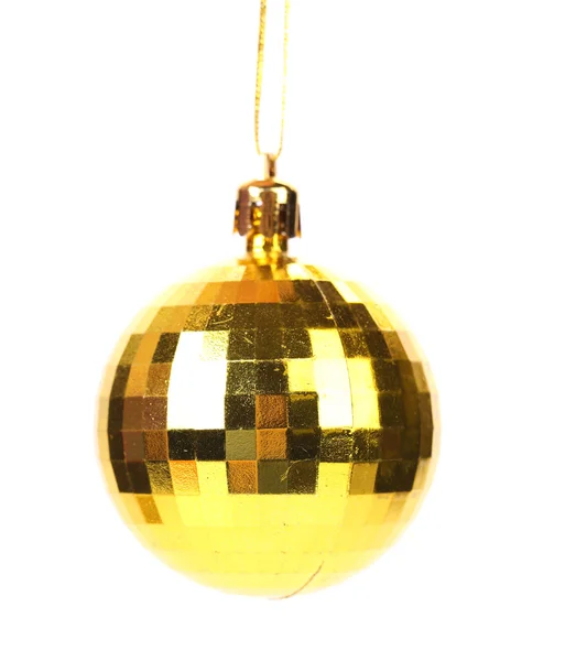 Goldene Weihnachtskugel. — Stockfoto