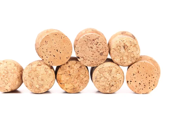 Wine corks in two rows. — Stock Photo, Image