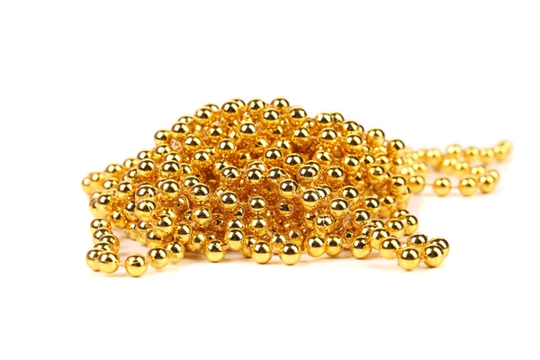 Gold beads. — Stock Photo, Image