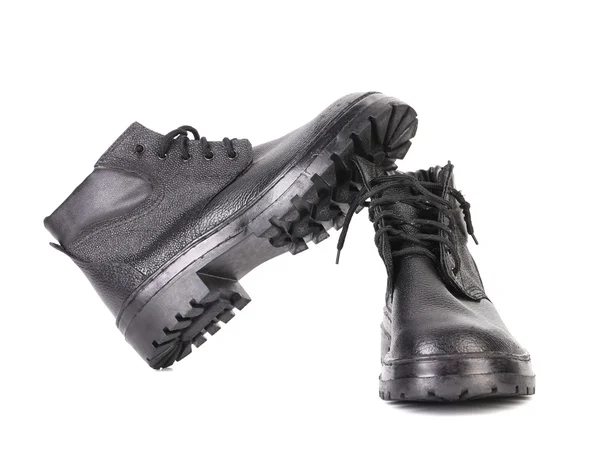 Black man's boots. — Stock Photo, Image