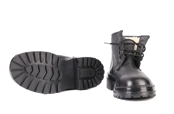 Black man's boots. — Stock Photo, Image