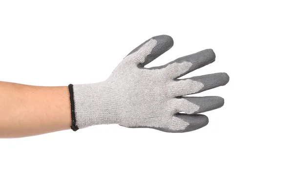 橡胶防护灰色手套. — 图库照片