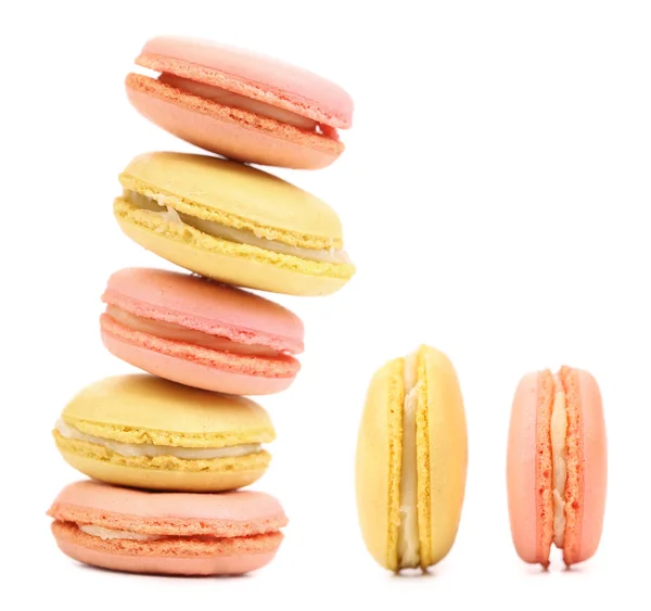 Stos ciasta macaron. — Zdjęcie stockowe