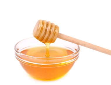 Bal ve tahta kaşık yay.