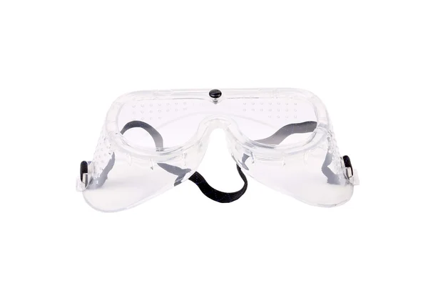 Clear protective glasses with black strap. — Stock Photo, Image