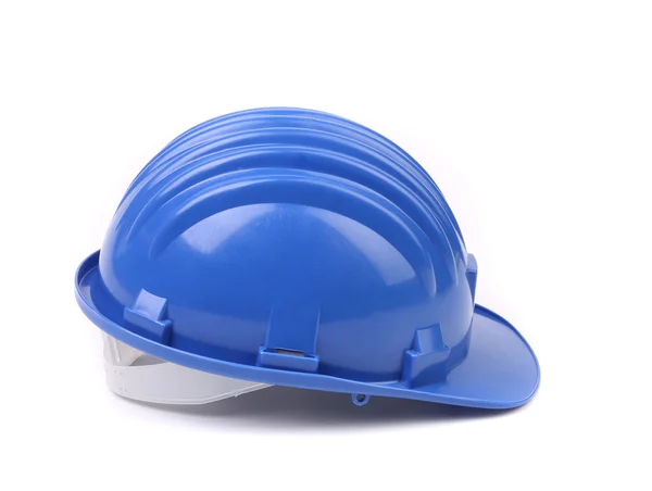 Cappello rigido blu vista laterale . — Foto Stock