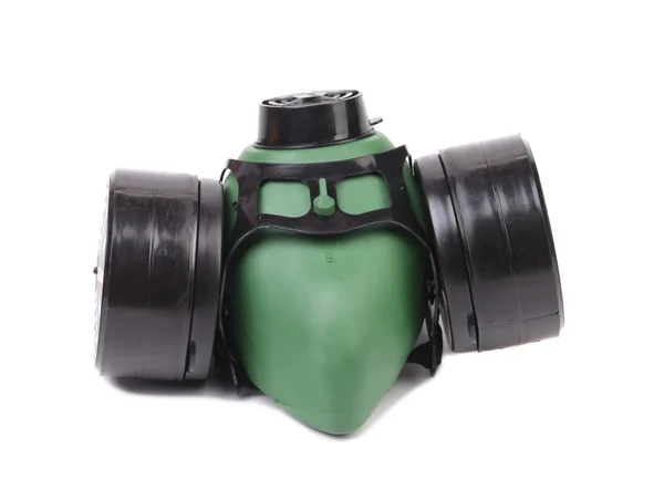 Green gas mask. — Stock Photo, Image